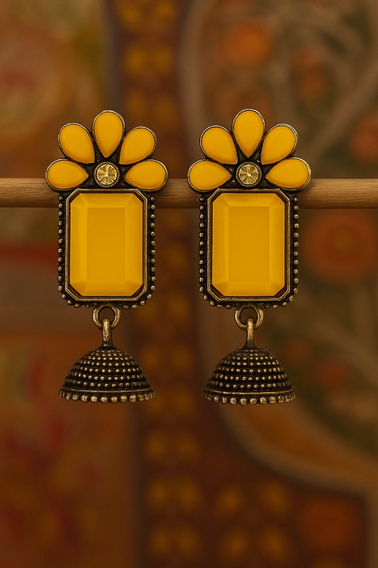 Yellow Stone Earrings